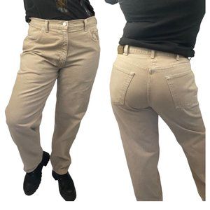 Vintage Calvin Klein Denim Jeans Tan Khaki Size 36 (Women’s 14/16)